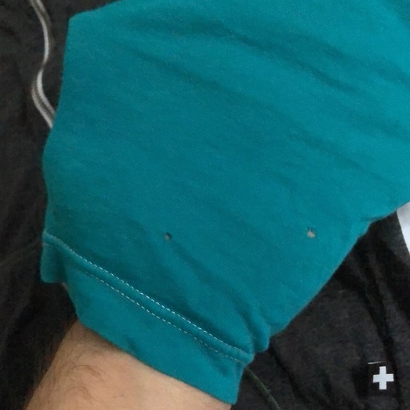 Andrew Christian colour block soft Teeshirt hoodie - Picture 6 of 7